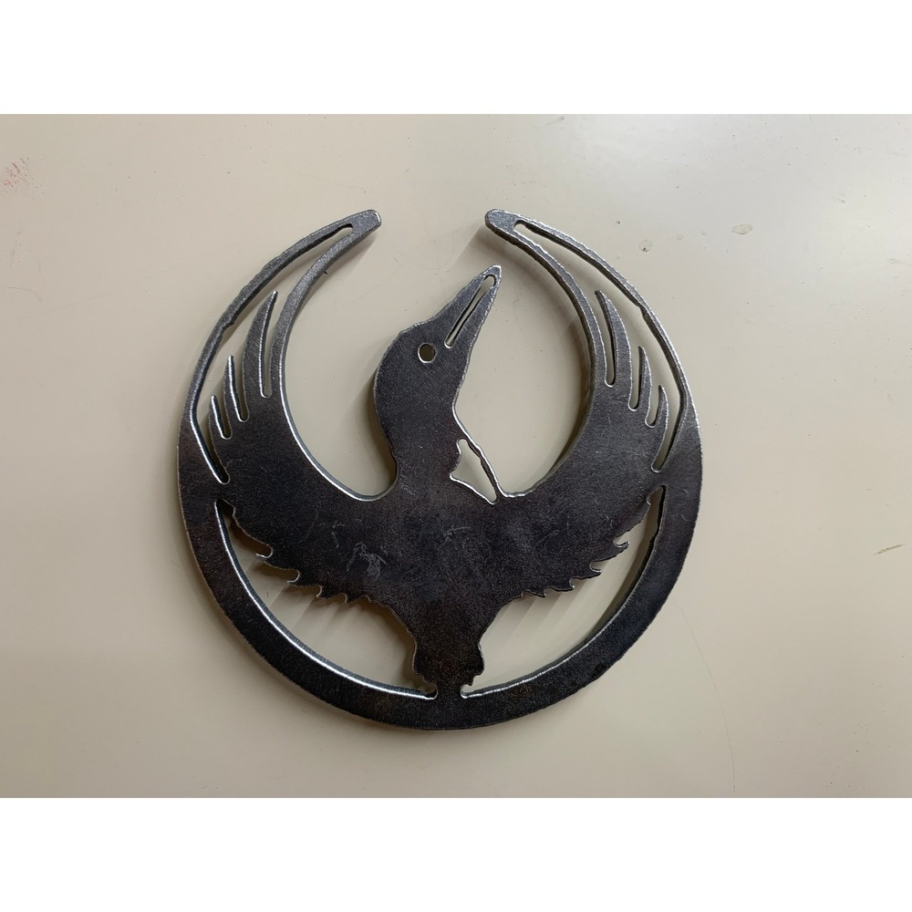 Steel Minnesota Rebel Loon Magnet, 4" Metal Kitchen, Office & Locker Decor